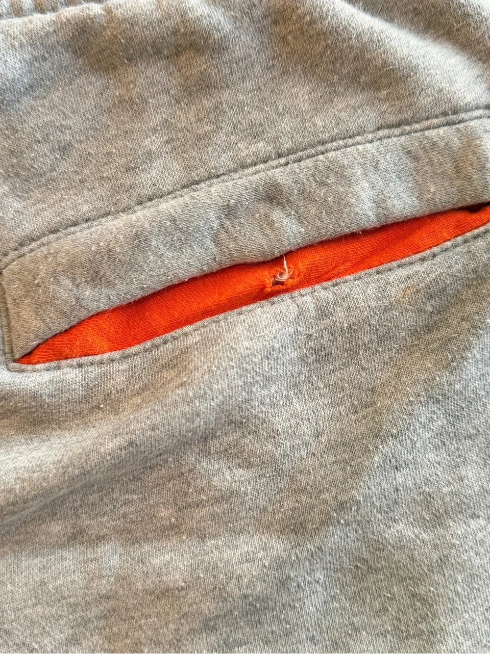 Nike Gray & Orange 'Just Do It' Boys Athletic Shorts